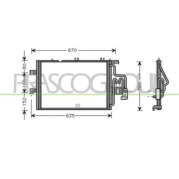 Occasione Imperdibile Condensatore Per Opel/vauxhall Corsa C Dal 2000 Al 2003