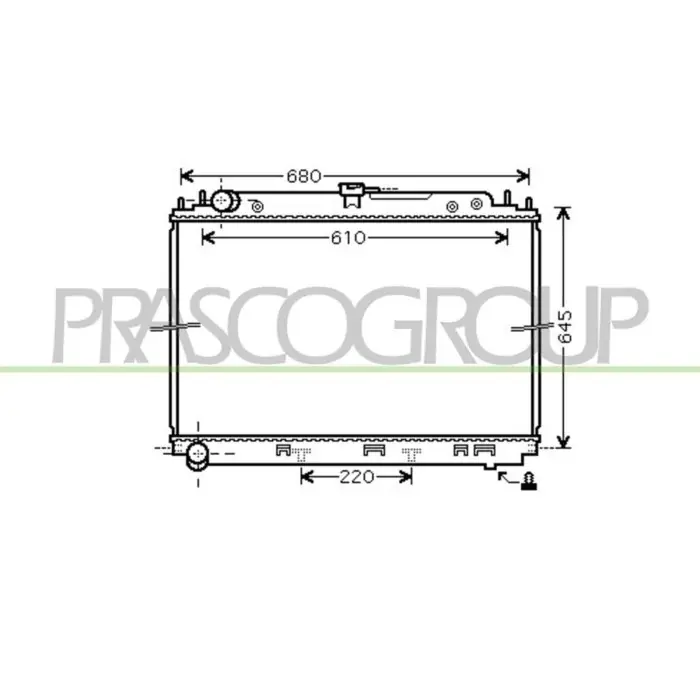 Ultimissimo Modello Radiatore Per Nissan Navara - Pathfinder (d40) Dal 2005 Al 2010