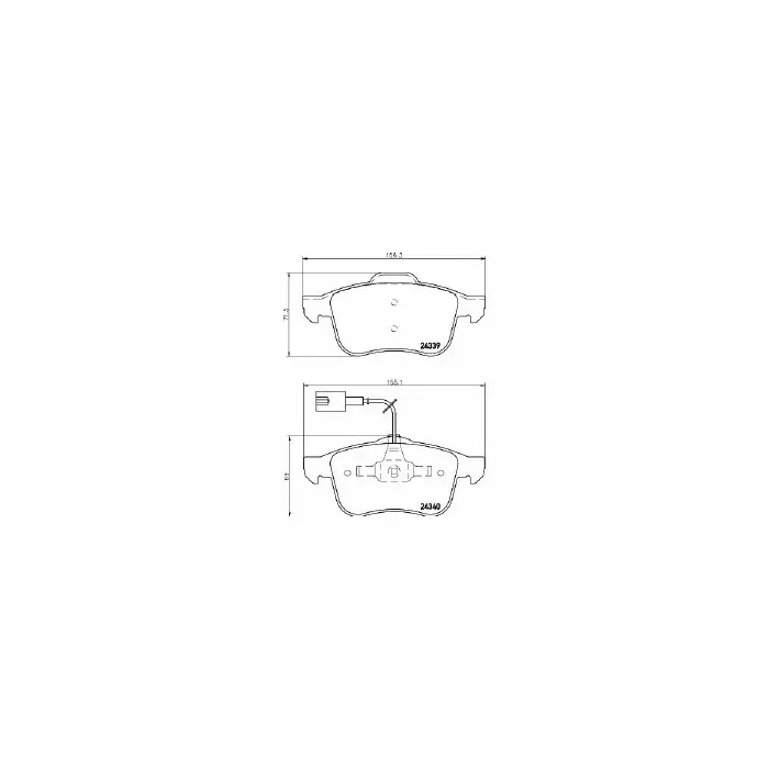 Soddisfatti O Rimborsati Pastiglie Freno Alfa Romeo 159 Sportwagon 1.9 Jtdm 16v 2006 03-2011 11 Mintex