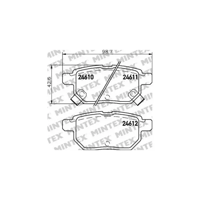 Consegna Rapida Pastiglie Freno Opel Antara 2.4 4x4 2010 12-2019 12 Mintex