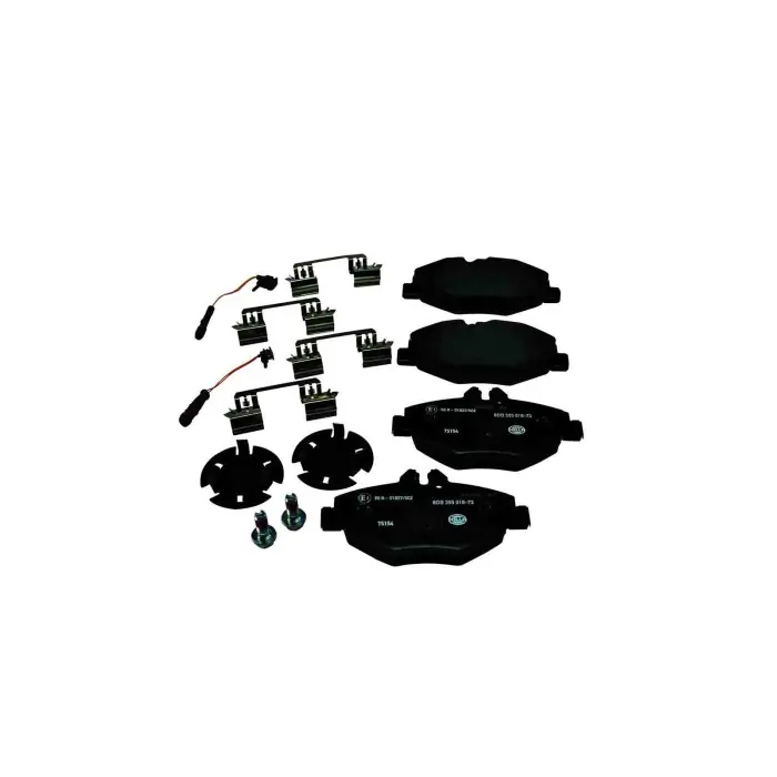 Kit pastiglie freno, Freno a disco 8DB 355 018-731 HELLA PAGID per MERCEDES-BENZ Prezzo Scontato