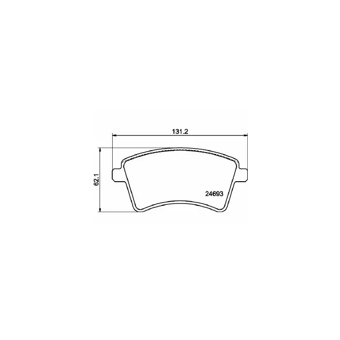 Reso Gratuito Pastiglie Freno Renault Kangoo Express 1.6 2008 02-2019 12 Mintex