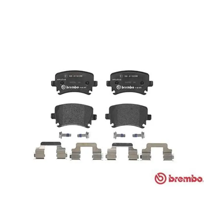 Novità Kit pastiglie freno, Freno a disco P 85 095 BREMBO per AUDI VW SEAT SKODA
