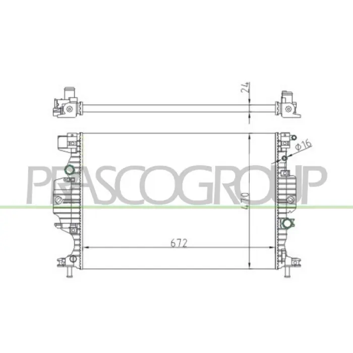 Radiatore Per Ford Galaxy Dal 2015 Al 2019 Nuovo Arrivo