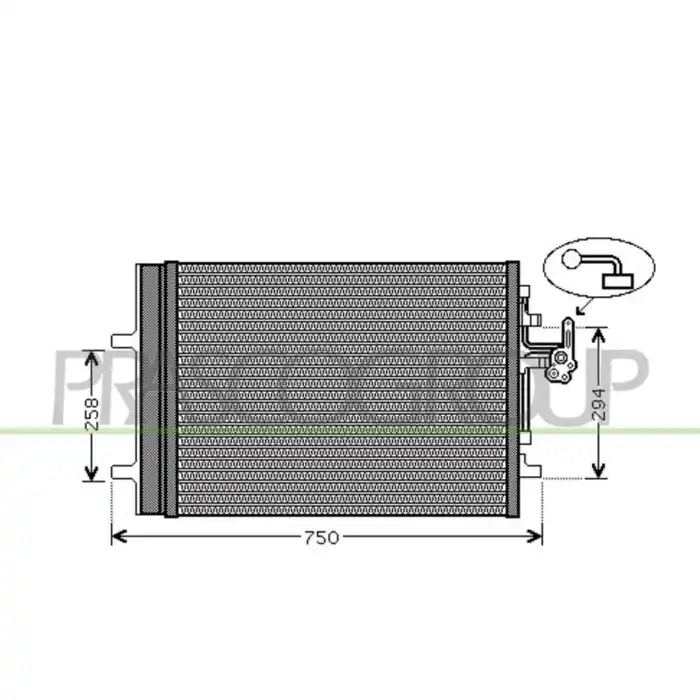 Condensatore Per Volvo V70 Dal 2008 Al 2011 Solo Oggi