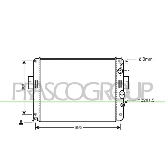 Radiatore Per Iveco Turbodaily Dal 1990 Al 2000 Nuova Collezione