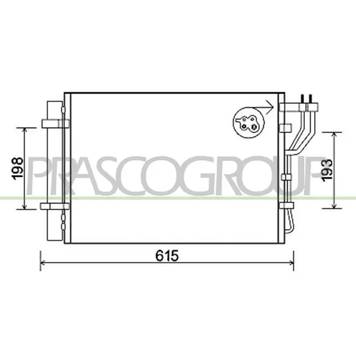 Condensatore Compatibile Per HYUNDAI IX20 Dal 10/2010 Al 09/2015 Codice Originale 976061P000 Nuova Collezione