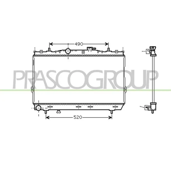 Radiatore Per Hyundai Coupe' (gk) Dal 2001 Al 2006 Spedizione Espresso
