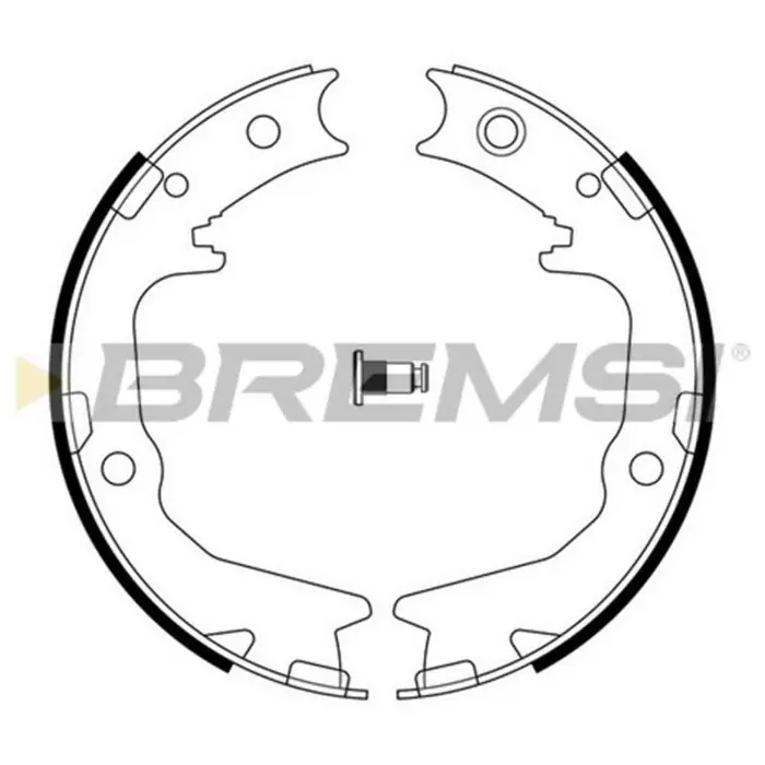 Reso Gratuito Kit Ganasce Freno Stazionamento Posteriore Mitsubishi Sigma (f2a F1a) Gf0826 Mb668906 S.f. Akebono Bremsi