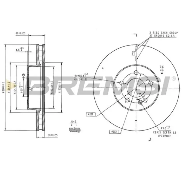 A Buon Prezzo Disco Freno Anteriore 09d52713 Mercedes-benz Classe C
