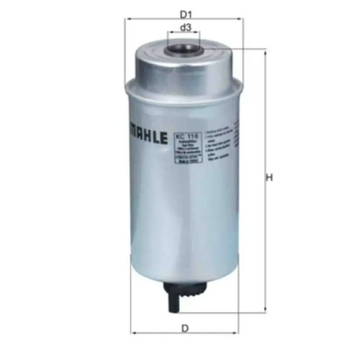 Filtro carburante KC 116 KNECHT per FORD LTI Nuova Collezione