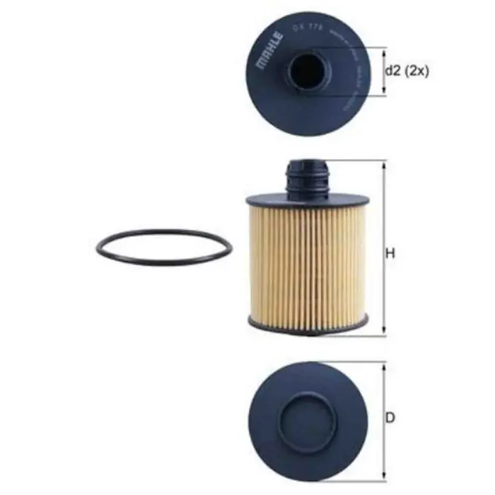 Filtro olio OX 779D KNECHT per OPEL FIAT JEEP SUZUKI ALFA ROMEO LANCIA Solo Oggi