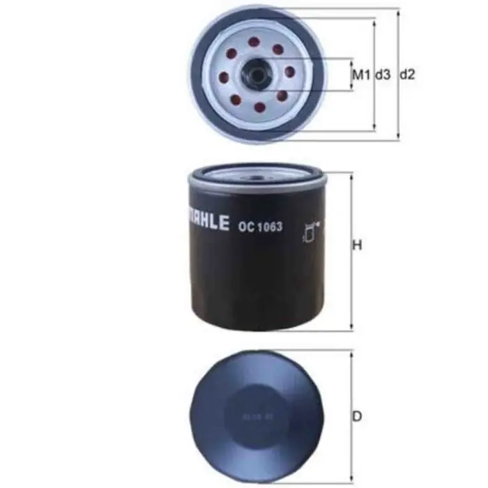 Super Prezzo Filtro olio OC 1063 KNECHT per FORD LAND ROVER JAGUAR MORGAN MAXUS