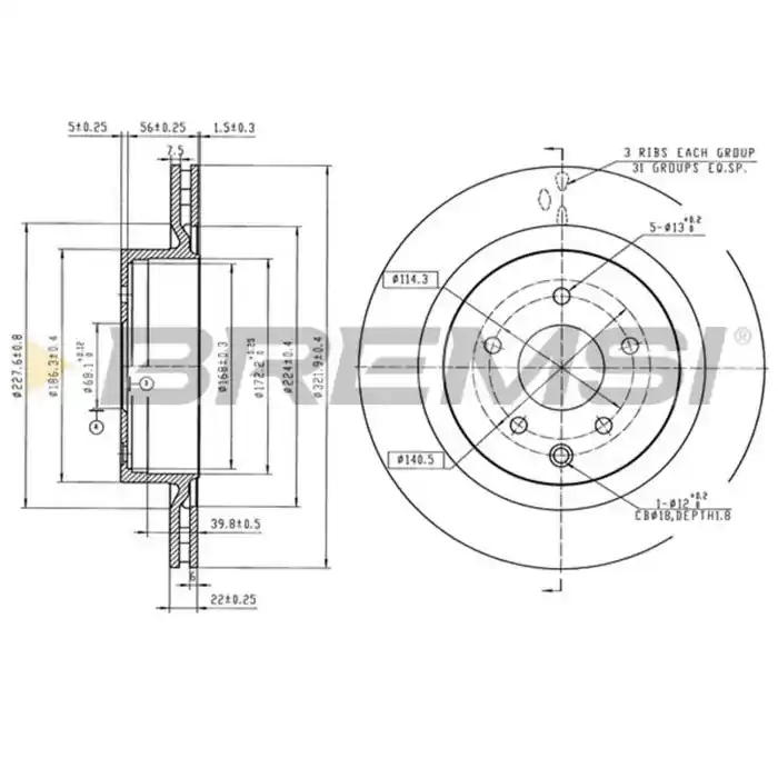 Prezzo Basso Disco Freno Posteriore 92203603 Nissan 350 Z Coupé 350 Z Roadster Autoventilato