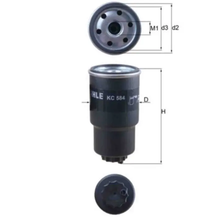 Filtro carburante KC 584 KNECHT per MAZDA Pagamento Sicuro