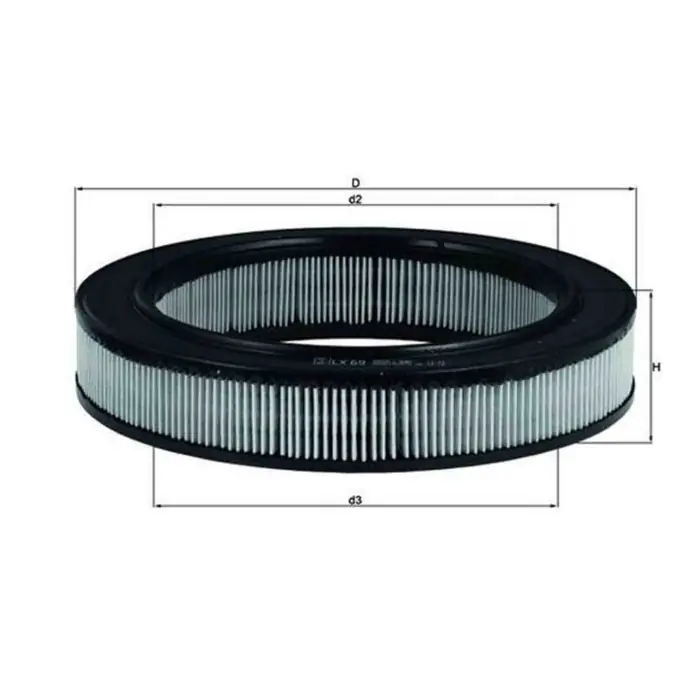 Solo Oggi Filtro aria LX 69 KNECHT per OPEL