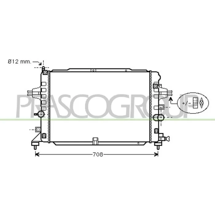 Ultime Pezzi Radiatore Per Opel/vauxhall Astra H (a04) Dal 2007 Al 2009