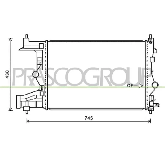 Radiatore Per Opel/vauxhall Astra J (p10) Dal 2009 Al 2011 Prezzo Basso
