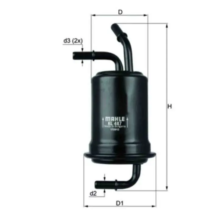 Must-Have Filtro carburante KL 487 KNECHT per KIA