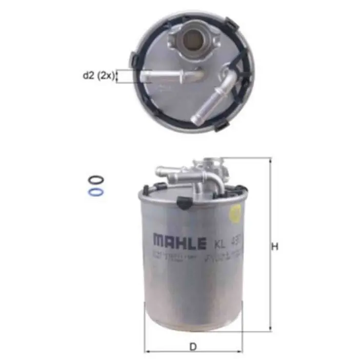 Filtro carburante KL 497D KNECHT per VW SEAT SKODA Prezzo Basso