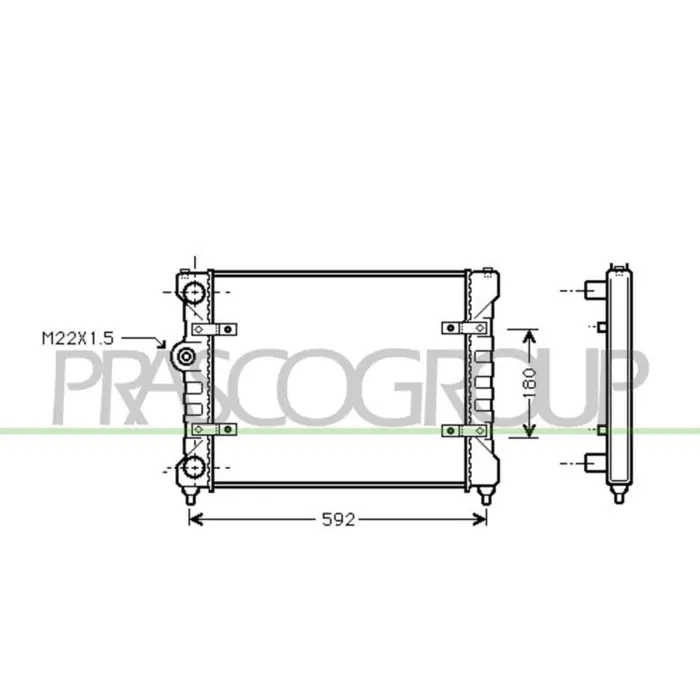 Radiatore Per Seat Arosa Dal 1997 Al 2000 Occasione Imperdibile