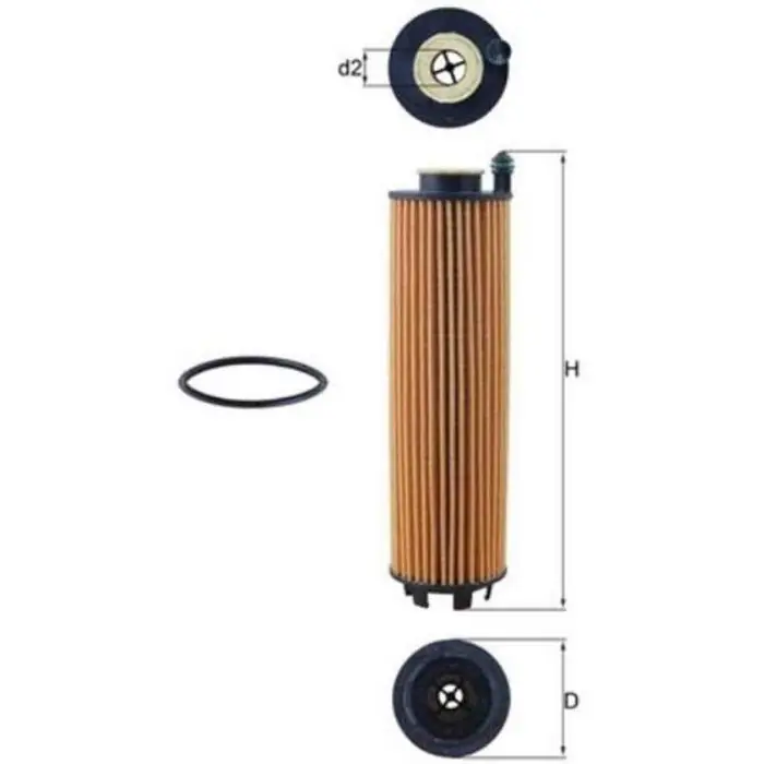 Ultima Occasione Filtro olio OX 1301D KNECHT per MERCEDES-BENZ