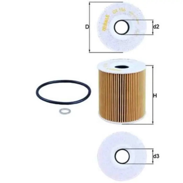 Filtro olio OX 156D KNECHT per BMW LAND ROVER Spedizione Espresso