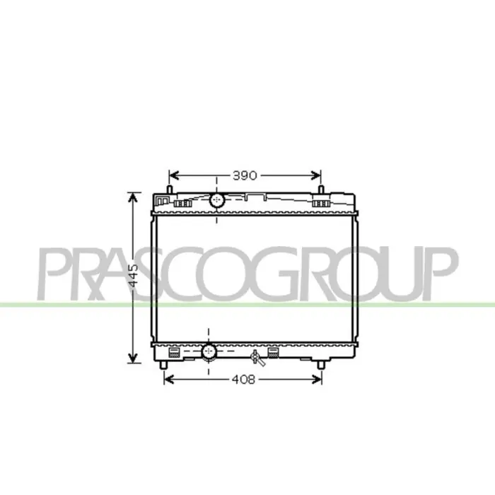 Radiatore Per Toyota Yaris Dal 2006 Al 2009 Nuova Collezione
