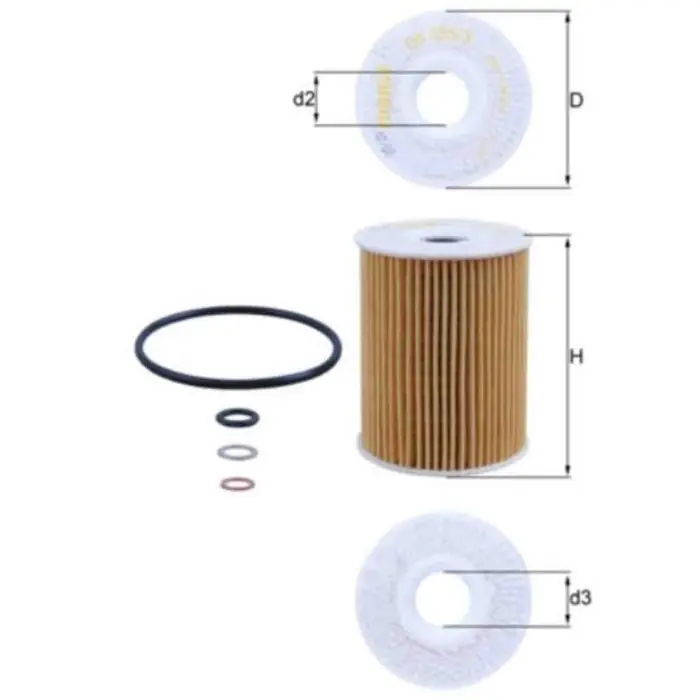 Filtro olio OX 355/3D KNECHT per OPEL CHEVROLET HYUNDAI Promozione