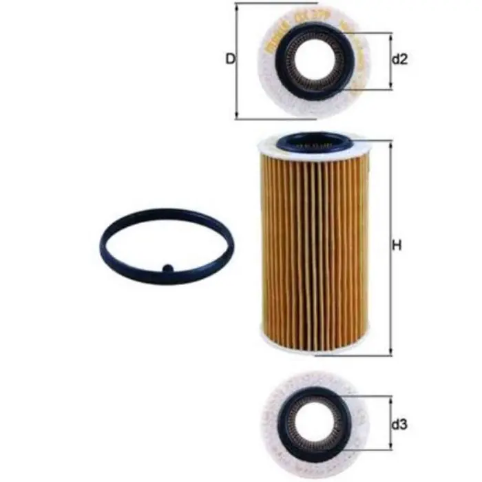 Filtro olio OX 379D KNECHT per AUDI VW SEAT SKODA CUPRA KTM Quantità Limitata