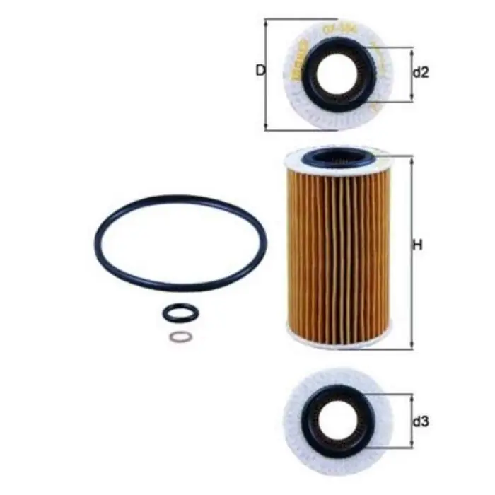 Filtro olio OX 384D KNECHT per JEEP HYUNDAI KIA CHRYSLER Subito Disponibile