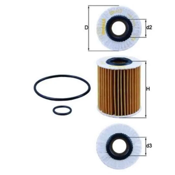 Must-Have Filtro olio OX 413D1 KNECHT per TOYOTA LEXUS