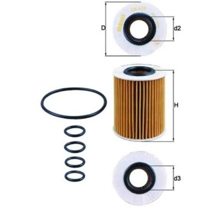 Filtro olio OX 437D KNECHT per OPEL CHEVROLET Offerta Limitata
