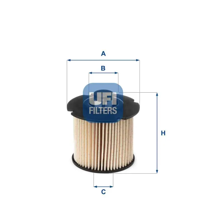 Filtro carburante 26.104.00 UFI per PEUGEOT CITROEN FORD TOYOTA OPEL DS Sconto