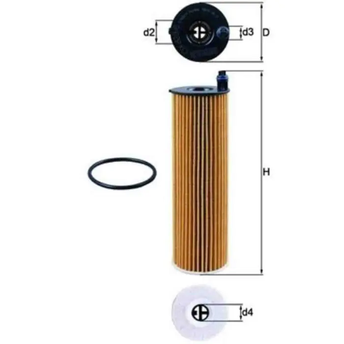 Compra Oggi Stesso Filtro olio OX 823/6D KNECHT per MERCEDES-BENZ