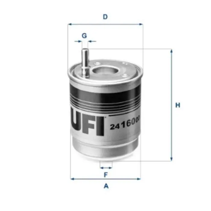 Filtro carburante 24.160.00 UFI per HYUNDAI KIA Compra Adesso