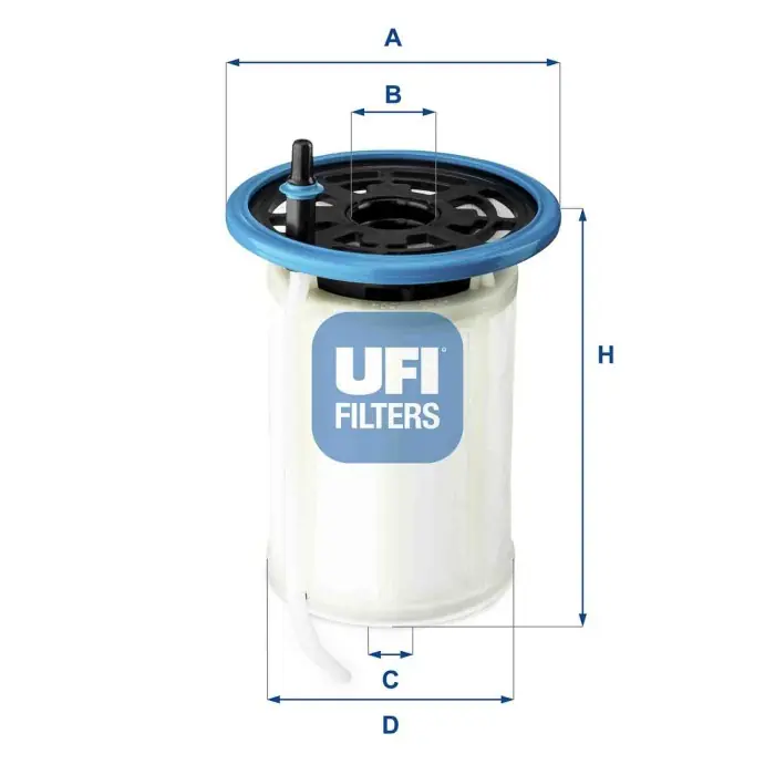 Prezzo Basso Filtro carburante 26.H2O.00 UFI per ALFA ROMEO