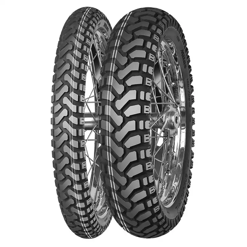 Spedito Oggi MITAS ENDURO TRAIL DAKAR 2X YELLOW FRONT 110/80 B19 59H TL/TT M+S